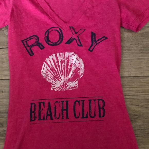 Roxy Pink Beach Club T-Shirt - Picture 3 of 5